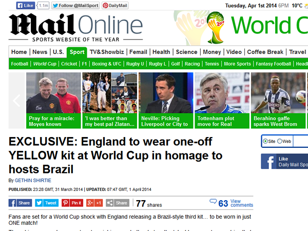 2014年のエイプリルフール、サッカー関係のネタまとめ（その２）｜写真8