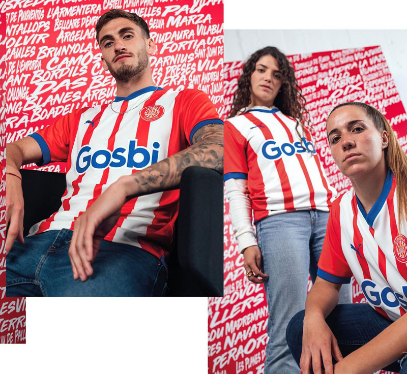 ジローナが23-24新ユニフォーム発表！“原点回帰”でクラブ史上4季目のラ・リーガ1部へ｜写真4