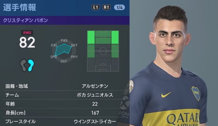 ボカvsリーベル！有名選手たちの能力を「ウイイレ2019」で比較してみた｜写真13