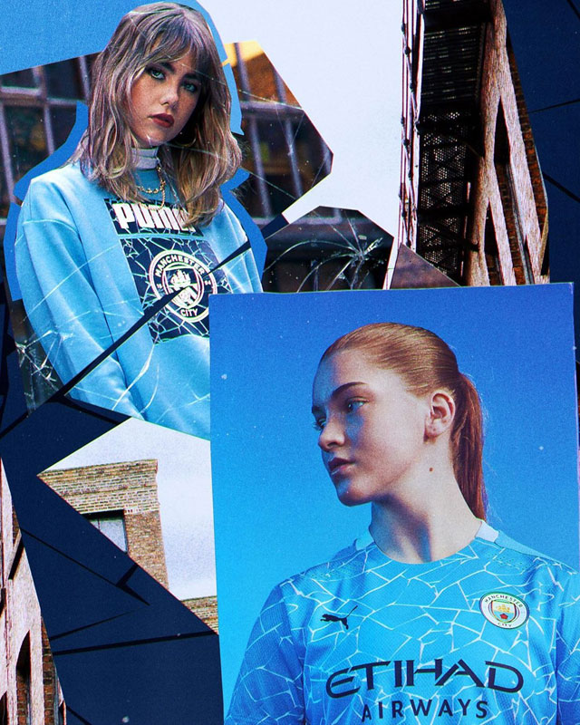 マンチェスター・シティ、「強烈なモザイク柄」の2020-21新ユニフォーム発表！｜写真5