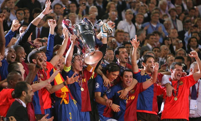 CL決勝ユニ！バルセロナ、「歓喜のツートンカラー」2008-09ユニフォーム｜写真5