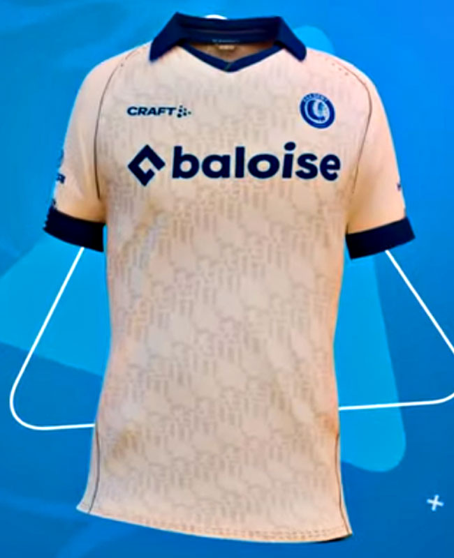 渡辺剛の新天地、ヘントが23-24新ユニを発表！なんと35年ぶりに胸スポンサーが変わる｜写真2