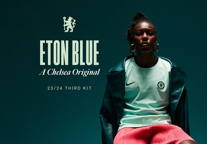 チェルシー、今季サードユニフォームは「原点のヒスイ色」に！80年代“自社ブランド”に触発のデザイン｜写真7
