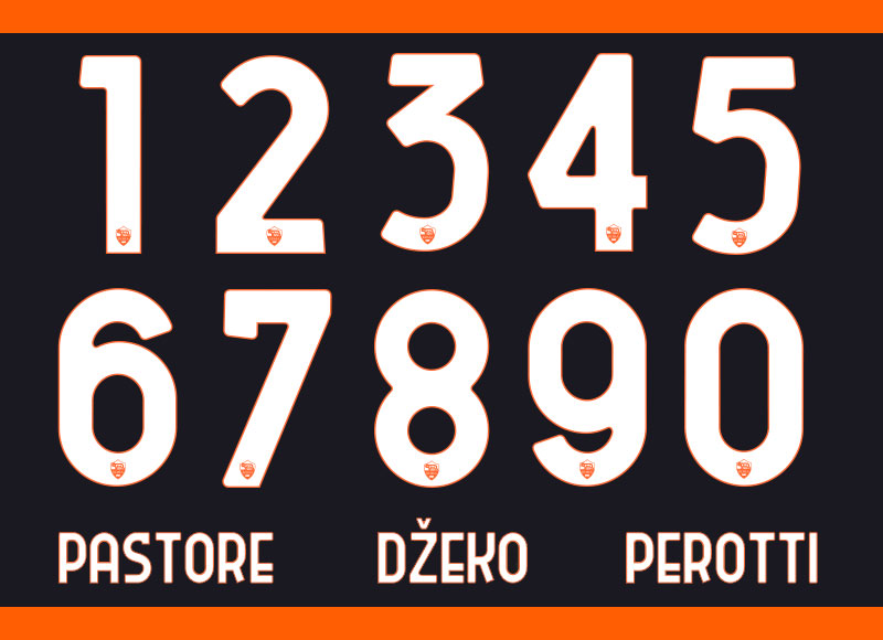 ローマ、「90年代に触発」の2020-21新サードユニフォーム発表！背番号も掲載｜写真4