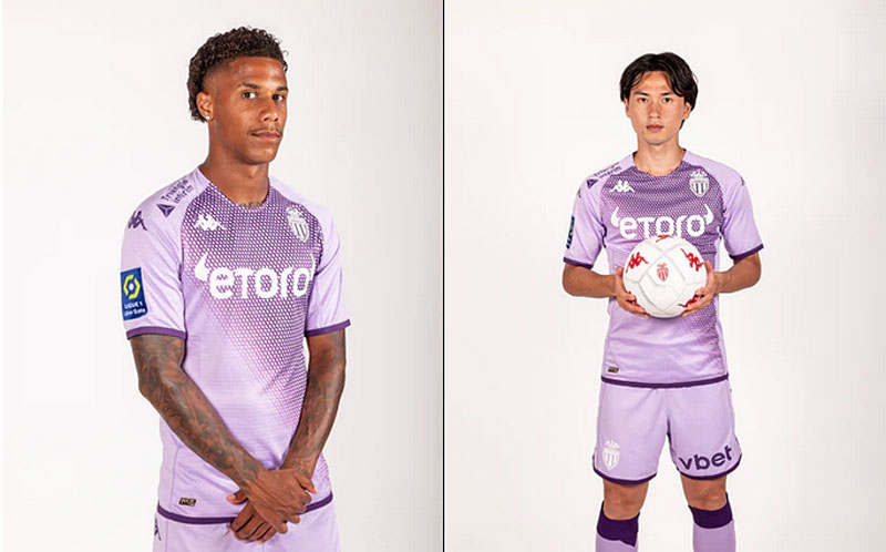 南野所属のモナコ、薄紫の22-23サードユニフォーム発表！“漆黒のアウェイ”も掲載｜写真7