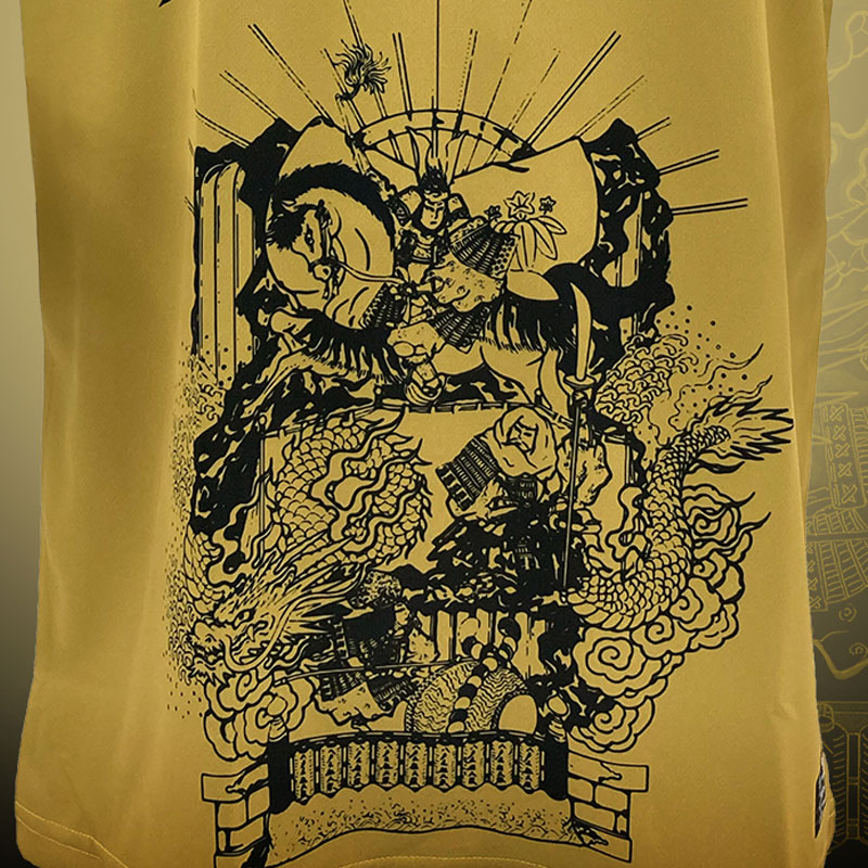 「源義経」を描く！ヴァンラーレ八戸、15周年記念サードユニフォームを発表｜写真6