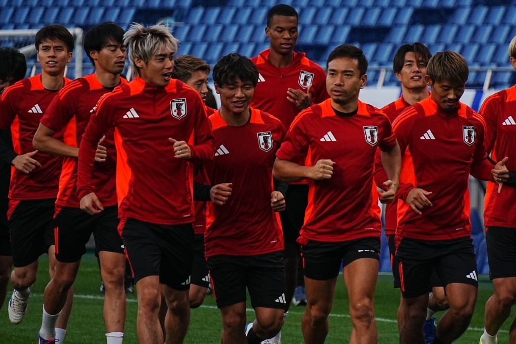 日本代表のイナズマ、FW伊東純也！Qoly編集部が代表練習取材で撮影したスピードスターの写真を公開｜写真8