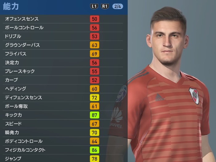 ボカvsリーベル！有名選手たちの能力を「ウイイレ2019」で比較してみた｜写真6