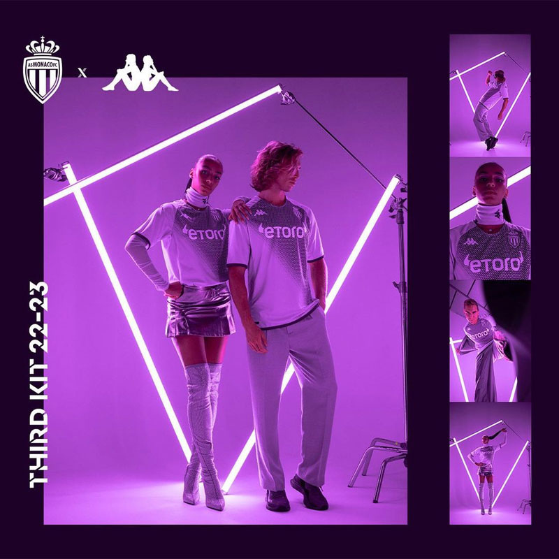 南野所属のモナコ、薄紫の22-23サードユニフォーム発表！“漆黒のアウェイ”も掲載｜写真10