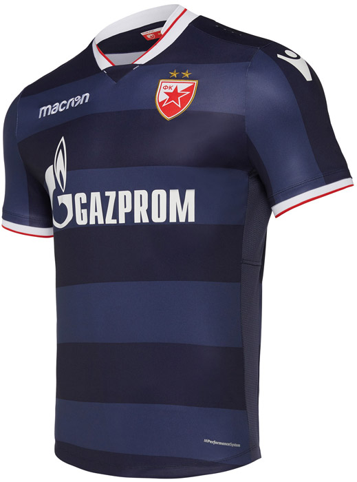 変わらぬストライプと赤い星！ツルヴェナ・ズヴェズダの17‐18ユニフォーム｜写真5