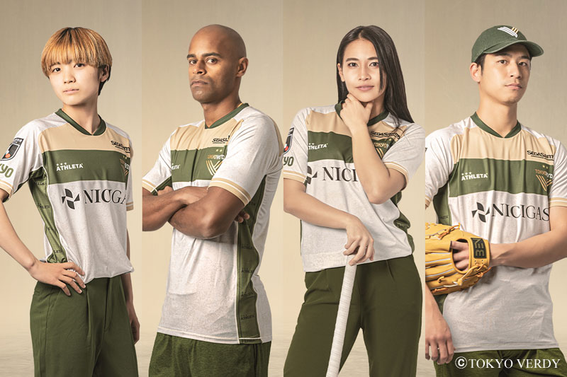 東京ヴェルディ、新アウェイユニフォームを発表！アイボリーに「グランジ柄」デザイン｜写真5