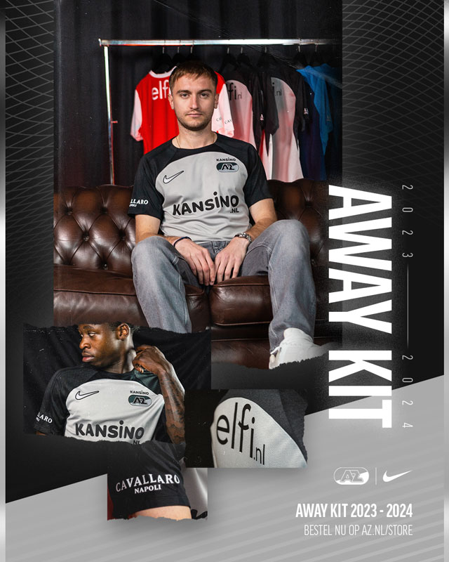 菅原由勢が所属のAZ、「2つの新アウェイユニフォーム」を発表！グレーはUECLでデビュー｜写真6