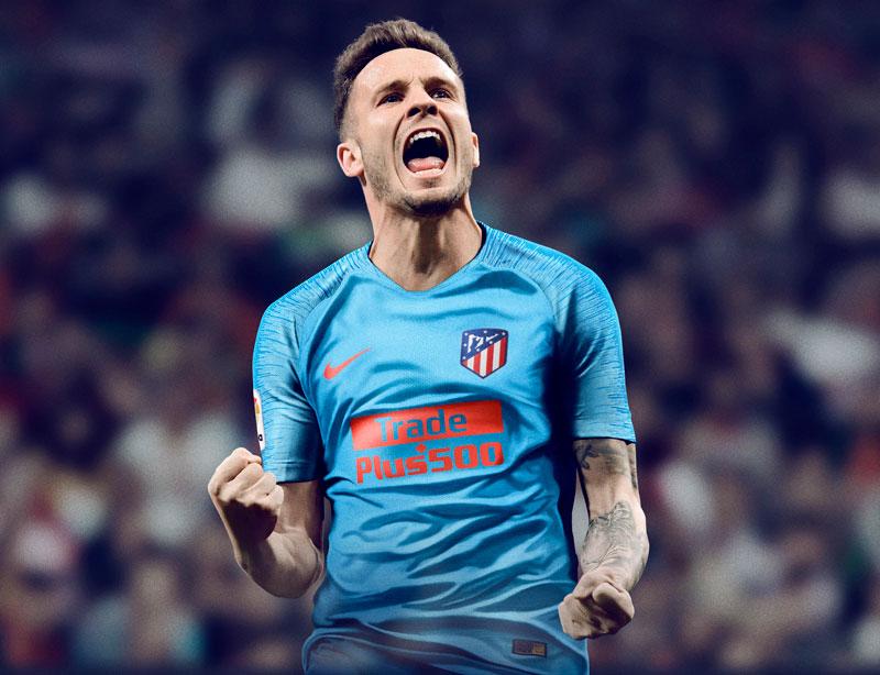 アトレティコ・マドリー、全身ブルーの2018-19アウェイキットを発表！背番号も掲載｜写真7