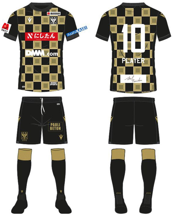 シント＝トロイデン、2022-23新ユニフォーム発表！日本的な「市松模様」を描く｜写真5