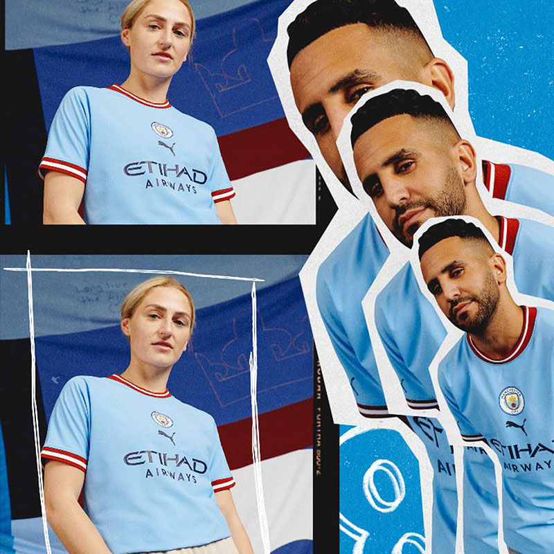 マンチェスター・シティ、2022-23新ユニフォーム発表！「レジェンドに敬意」のレトロデザイン｜写真8