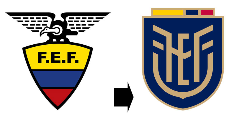 最近エンブレムを「完全に作り変えた」9つの代表チーム｜写真9