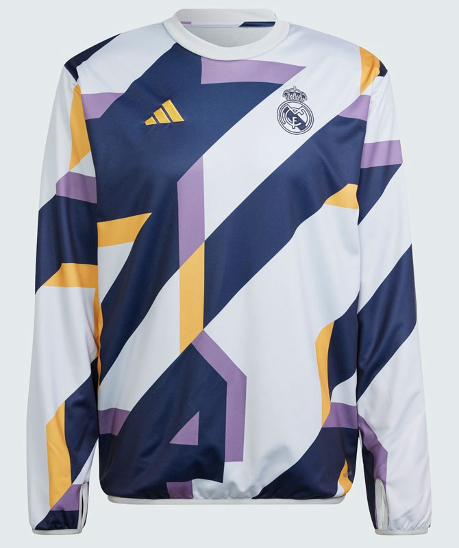 レアル・マドリー、最新の「adidasトレーニングウェア」が登場！大胆な“プレマッチ”は要チェック｜写真3