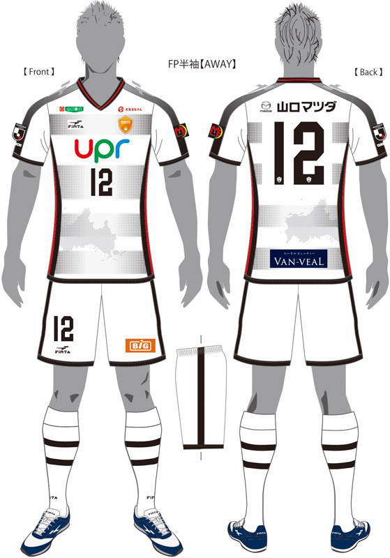 レノファ山口、2019新ユニフォームを発表！「山口県」のシルエットをプリント｜写真6