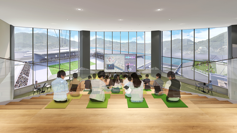 プールで観戦も！V・ファーレン長崎の新スタ「スタジアムシティ」、各施設の完成イメージはこんな感じ｜写真11