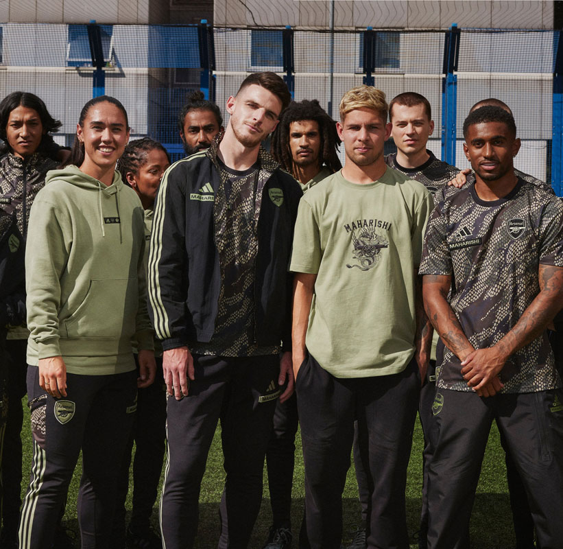 アーセナルと人気ブランド『MAHARISHI』の限定コラボウェアが登場！「日本の浮世絵」に触発の龍をデザイン｜写真12