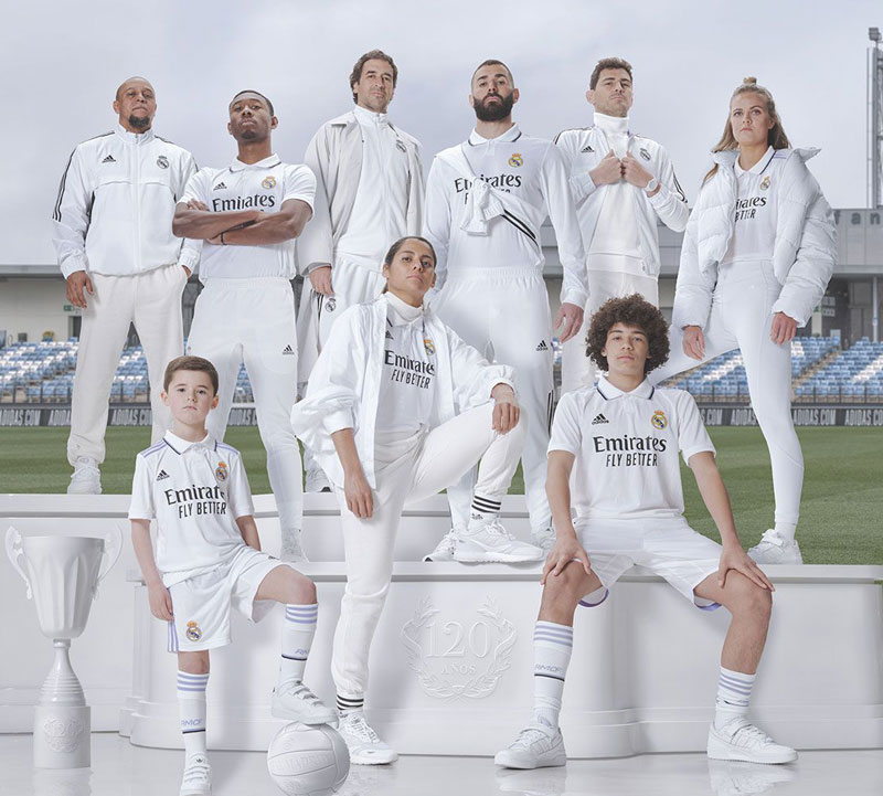レアル・マドリー、「クラブ創設120周年」を祝う2022-23新ユニフォーム発表！｜写真8