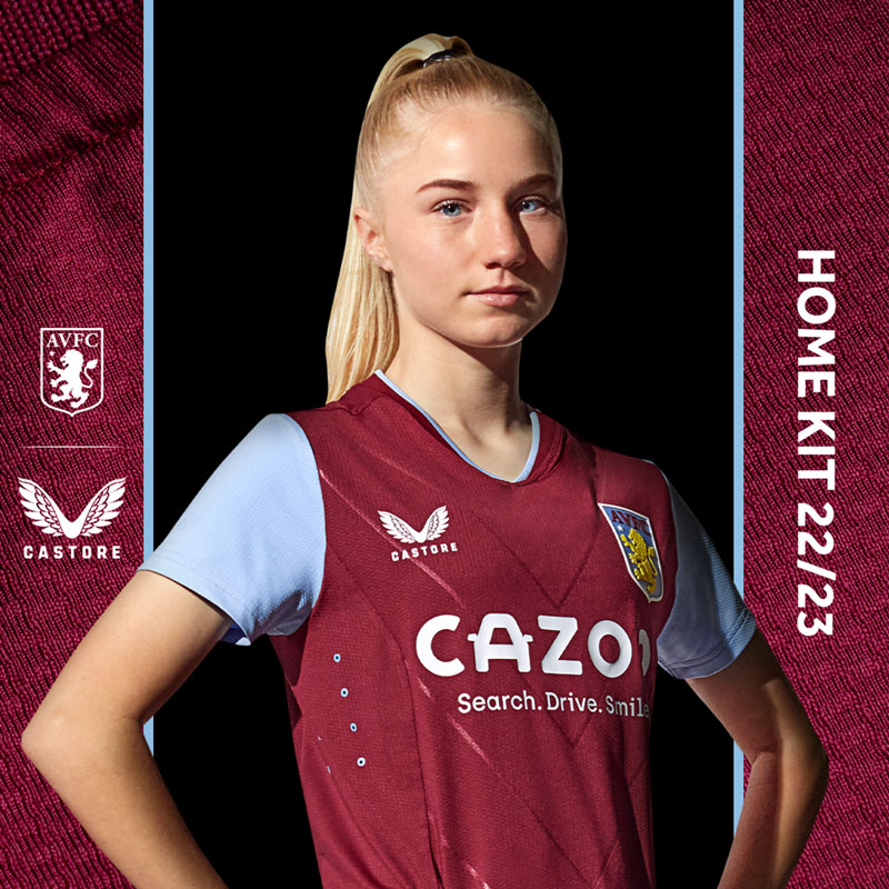 新サプライヤーは「CASTORE」に！アストン・ヴィラが2022-23新ユニフォームを発表｜写真7