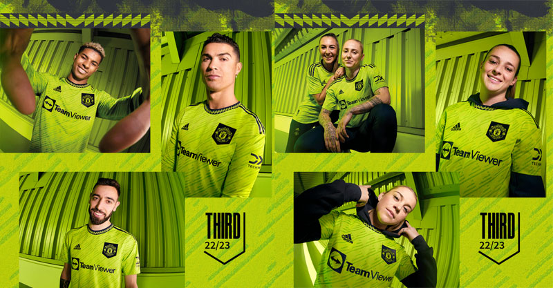 マンチェスター・ユナイテッド、22-23サードユニフォームを発表！色は“原点”グリーン｜写真9