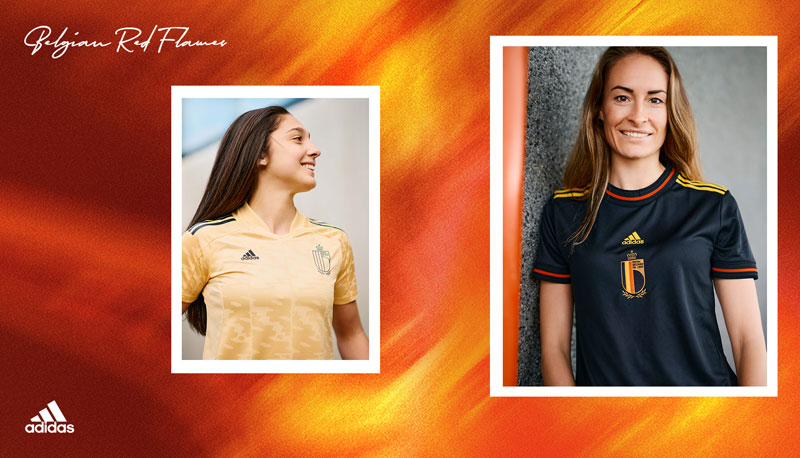 ベルギー女子代表、2022新ユニフォーム発表！デザイン初の「オリジナル」｜写真6