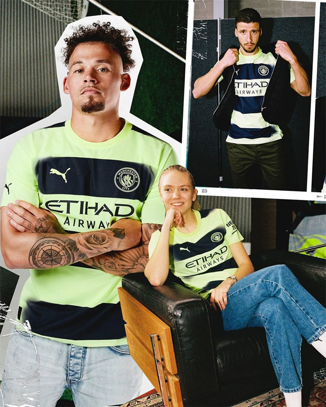 仮想空間『Roblox』とコラボ！マンチェスター・シティ、22-23新サードユニフォームを発表｜写真7