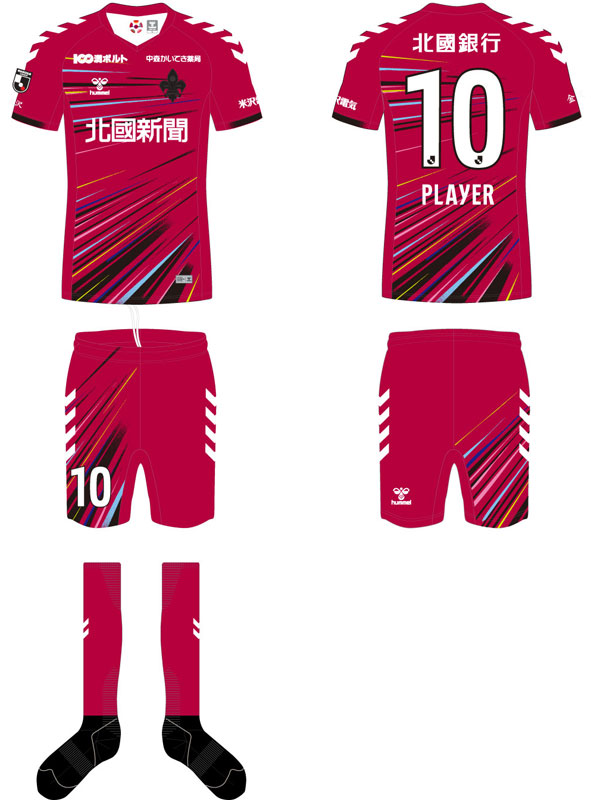 ツエーゲン金沢、夏限定ユニフォームを発表！スピーディな「全速前進」デザイン｜写真4