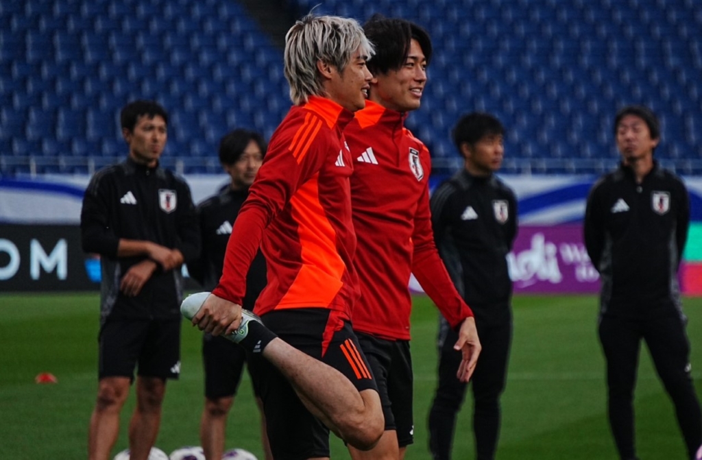 日本代表のイナズマ、FW伊東純也！Qoly編集部が代表練習取材で撮影したスピードスターの写真を公開｜写真5