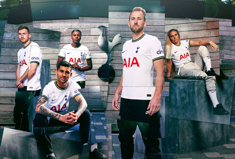 トッテナム、2022-23新ユニフォームを発表！アクセントに「蛍光イエロー」｜写真7