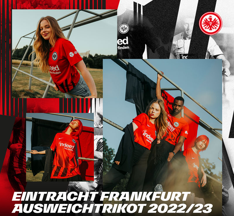 フランクフルト、2022-23新ユニフォームを発表！長谷部と鎌田のユニ姿も掲載｜写真10