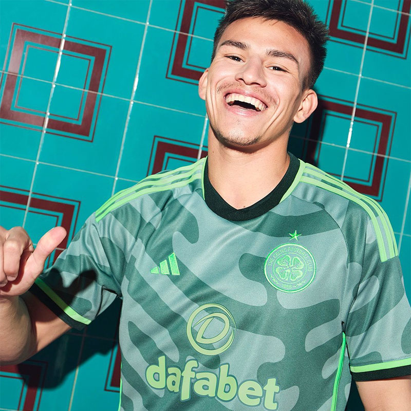 セルティックが23-24新サードユニを発表！「音楽の街グラスゴー」 をダイナミックに表現｜写真3