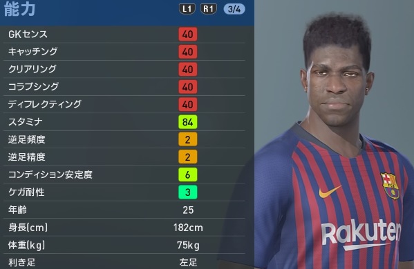バルセロナの主力選手、『ウイイレ2019』での能力はこうなった｜写真23