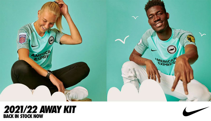 三笘薫が所属のブライトン、初のELを戦う新ユニを発表！躍進の象徴「ターコイズ色」が復活｜写真6