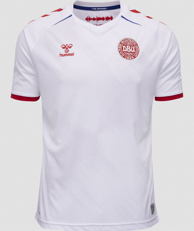 デンマーク代表、EURO2020新ユニフォーム発表！スタジアムの「歌声」を描く｜写真4