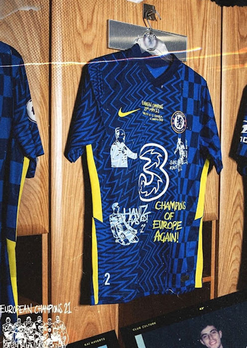 チェルシー、歓喜のCL優勝をデザインした「超限定ユニフォーム」を発表！｜写真4