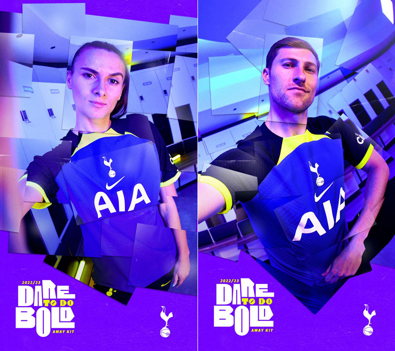 トッテナム、ビビッドカラーな22-23新アウェイユニフォーム発表！試合画像も掲載｜写真4