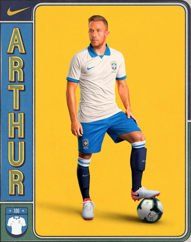 ブラジル代表、コパ・アメリカに向けた新ユニフォーム発表！「100周年記念」が登場｜写真10