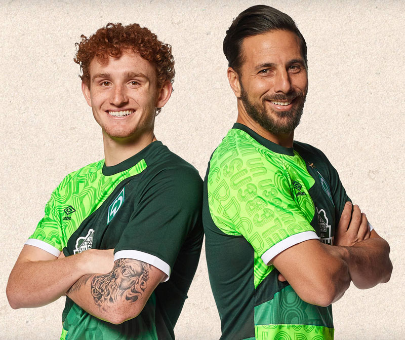 大迫のブレーメン、120周年記念ユニフォームを発表！「パッチワーク」が大胆｜写真5