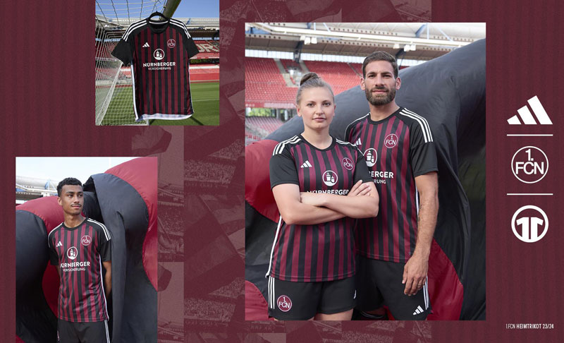 奥抜と林が所属！ニュルンベルクに23-24新ユニが登場　ホームは異色の極細ストライプに｜写真7