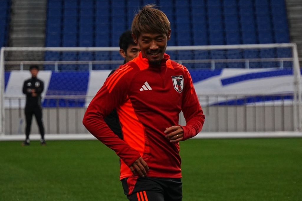 日本代表MF守田英正がオーストラリア戦に向けて「チーム力はいまが1番だと思います」と4連勝に自信を見せる｜写真2