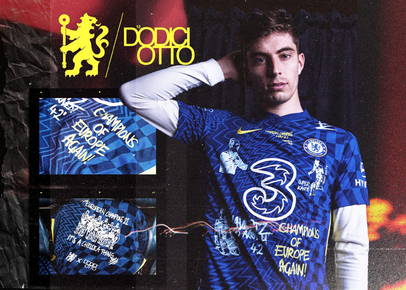 チェルシー、歓喜のCL優勝をデザインした「超限定ユニフォーム」を発表！｜写真5