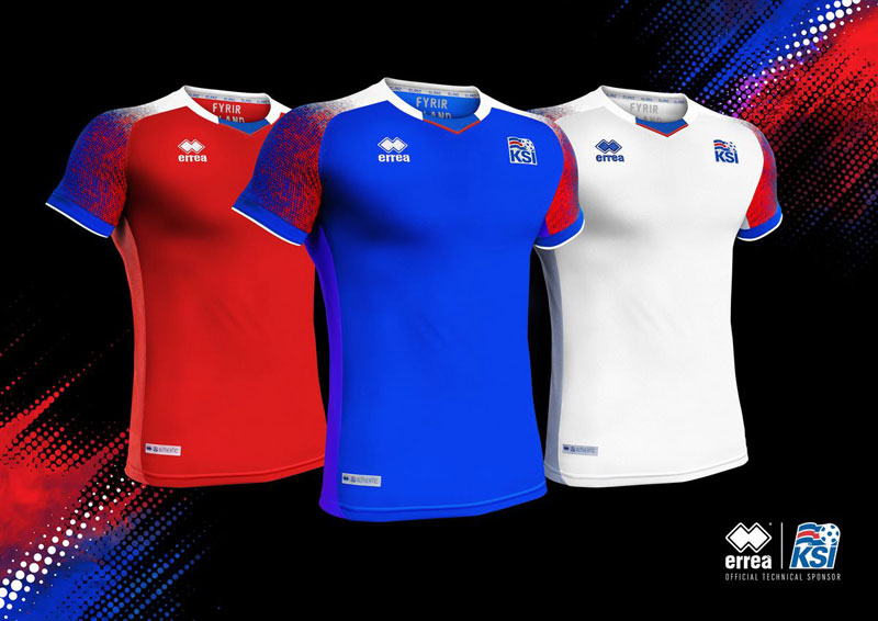 アイスランド代表、W杯ユニフォームを発表！コンセプトは「氷・溶岩・水」｜写真7