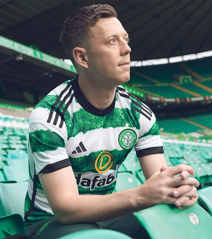 セルティック、23-24新ホームユニフォームを発表！クラブの象徴「ステンドグラス」を表現｜写真6