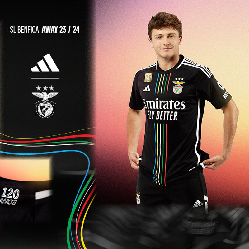 ベンフィカの今季アウェイユニ、世界で高評価！「5色ストライプ」の裏にある“数字”に驚く｜写真7