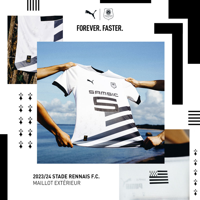 “忠誠心”を描く！レンヌが23-24新アウェイユニを発表　「ブルターニュの旗」で帰属意識を表す｜写真7