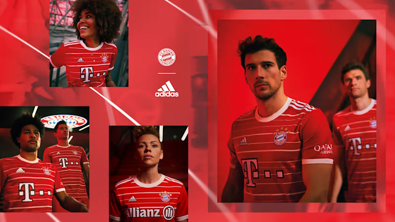 バイエルン、2022-23新ユニフォームを発表！「赤白ボーダー」復活｜写真7