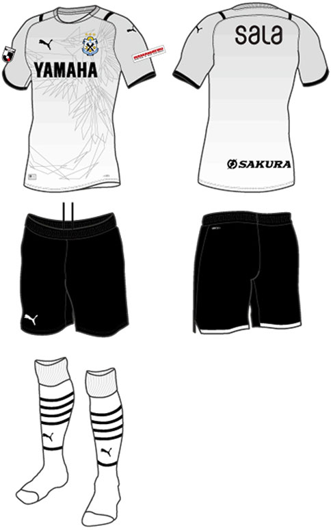 ジュビロ磐田、2021新ユニフォームを発表！「三光鳥」をラインアートで表現｜写真4